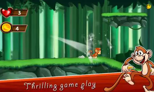 Play Monkey Adventure Run as an online game Monkey Adventure Run with UptoPlay