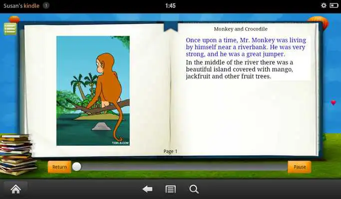 Play Monkey  Crocodile -Kids Story