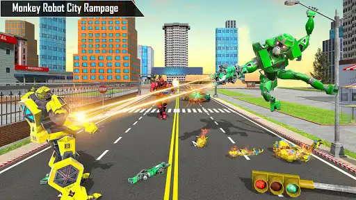 Play Monkey Robot Bike Transforming as an online game Monkey Robot Bike Transforming with UptoPlay