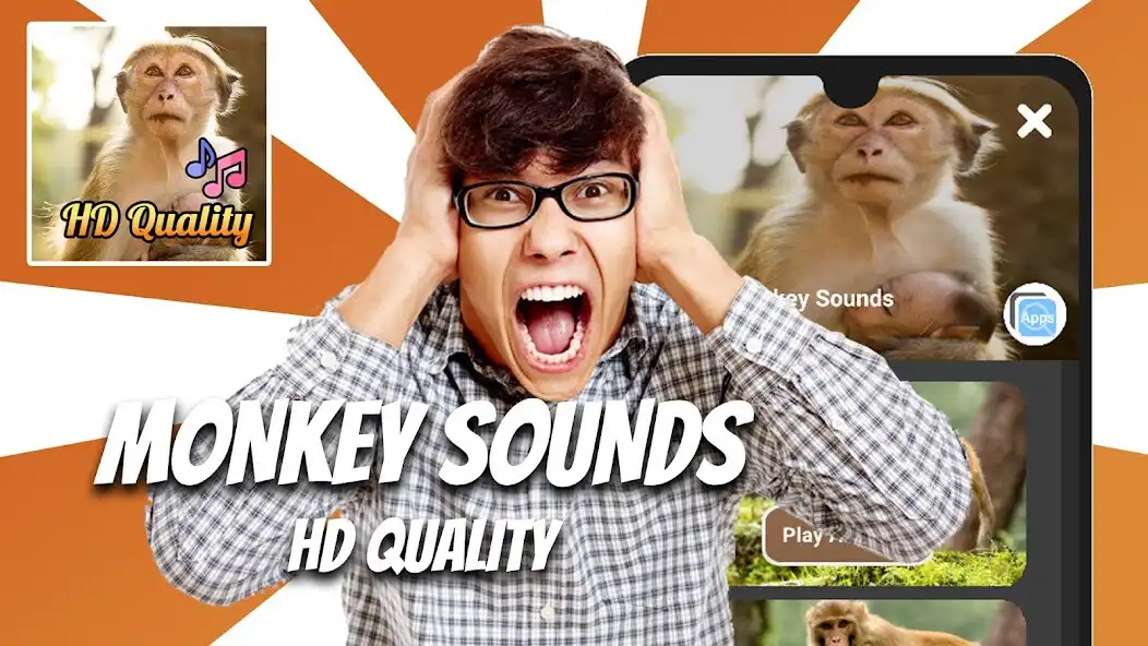 Play Monkey Sounds Offline  and enjoy Monkey Sounds Offline with UptoPlay
