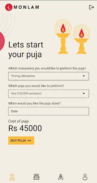 Play Monlam Puja as an online game Monlam Puja with UptoPlay