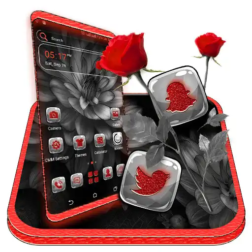 Play Monochrome Flower Launcher Theme APK