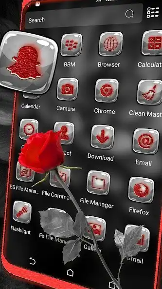 Play Monochrome Flower Launcher Theme as an online game Monochrome Flower Launcher Theme with UptoPlay
