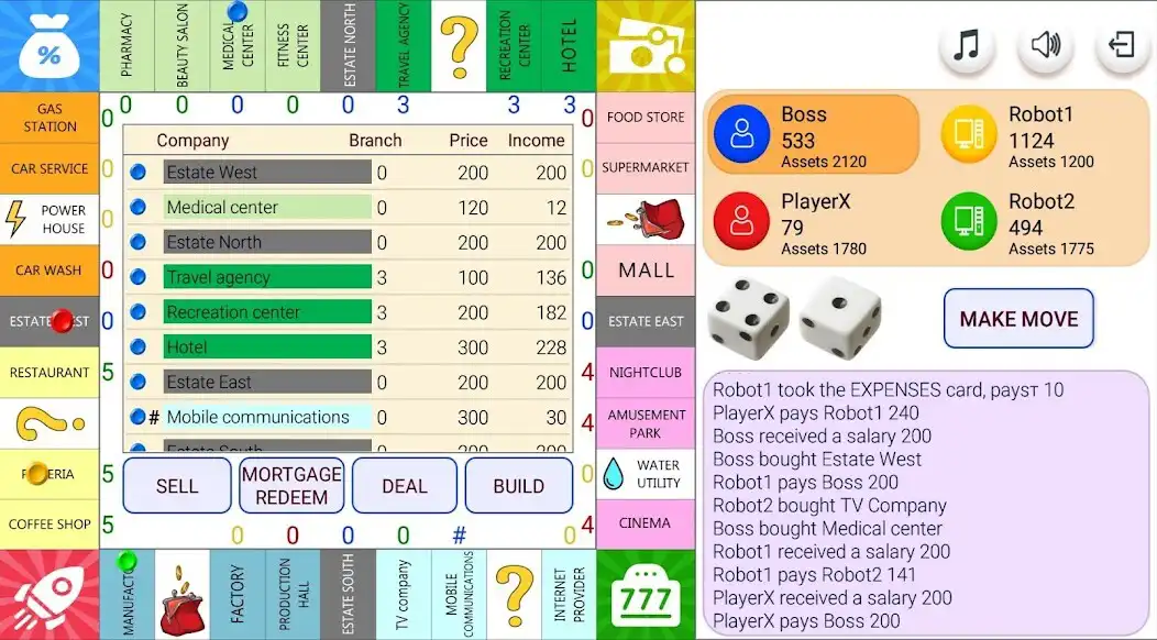 Play Monopolist Business Dice Board  and enjoy Monopolist Business Dice Board with UptoPlay