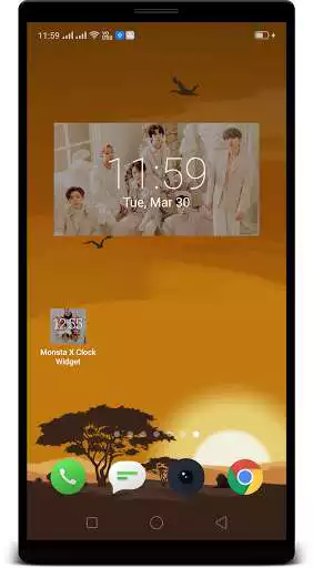 Play Monsta X Clock Widgets  and enjoy Monsta X Clock Widgets with UptoPlay