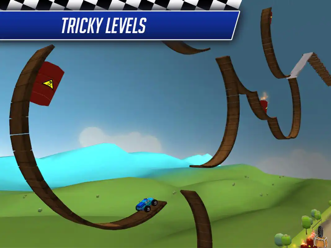 Play Monster Car Stunts Racing