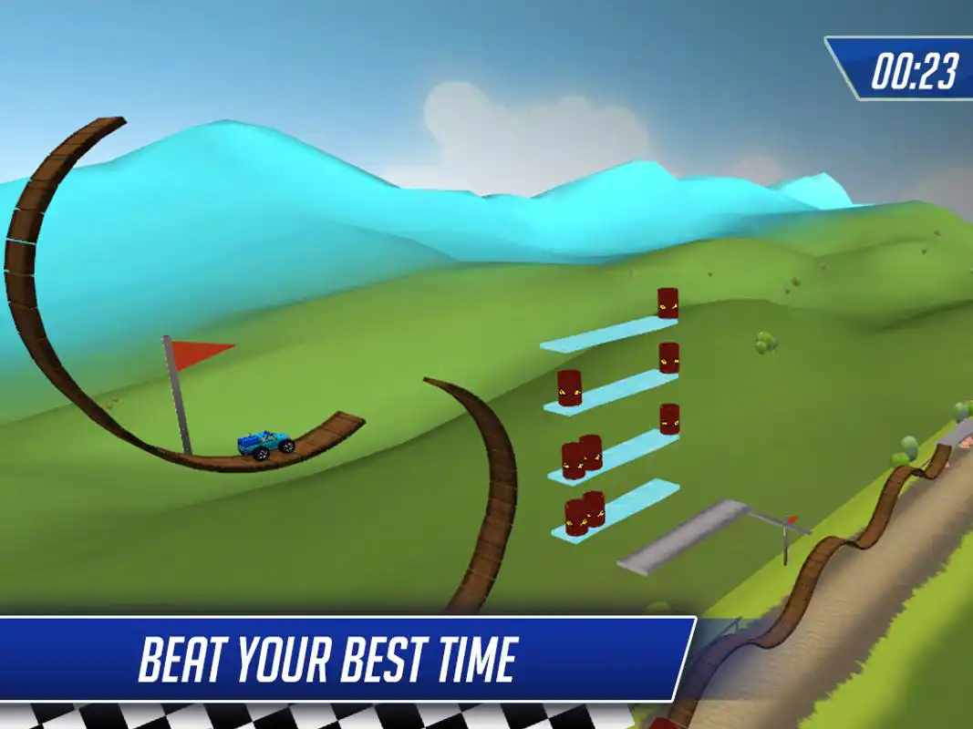 Play Monster Car Stunts Racing
