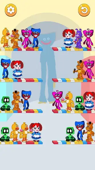 Play Monster Color Sort Puzzle as an online game Monster Color Sort Puzzle with UptoPlay