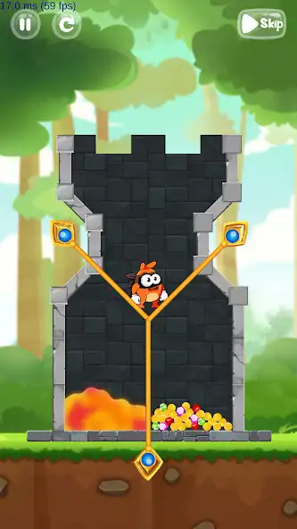 Play Monster Crush: Pull Pins Out as an online game Monster Crush: Pull Pins Out with UptoPlay