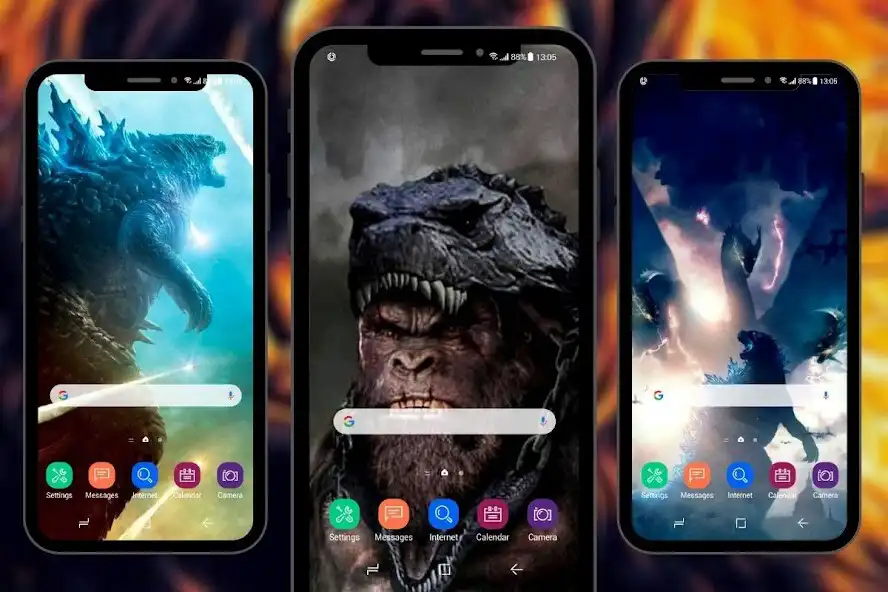 Play Monster Godzilla Kong Wallpapers  and enjoy Monster Godzilla Kong Wallpapers with UptoPlay