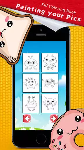 Play Monster Kid Coloring Book Pro
