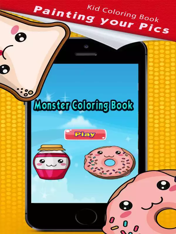 Play Monster Kid Coloring Book Pro