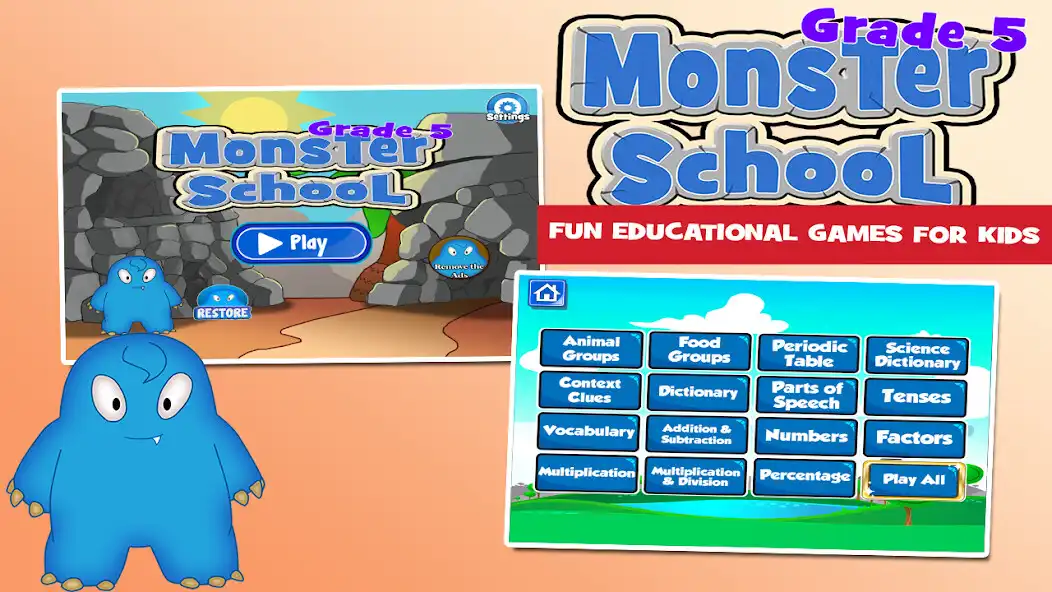 Play Monster School 5th Grade Games  and enjoy Monster School 5th Grade Games with UptoPlay