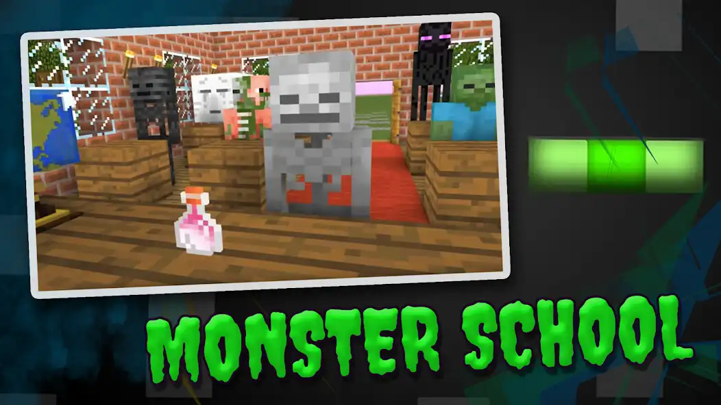 Play Monster School - Mod Minecraft as an online game Monster School - Mod Minecraft with UptoPlay