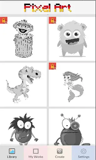 Play Monsters Color by Number - Pixel Art 2022  and enjoy Monsters Color by Number - Pixel Art 2022 with UptoPlay