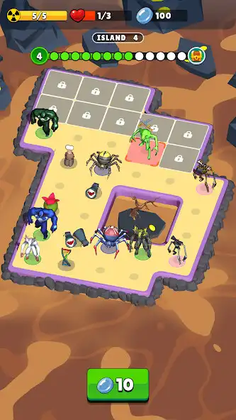 Play Monsters Island: Merge Battler as an online game Monsters Island: Merge Battler with UptoPlay