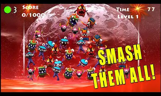 Play Monster Smasher Hit: Space War as an online game Monster Smasher Hit: Space War with UptoPlay