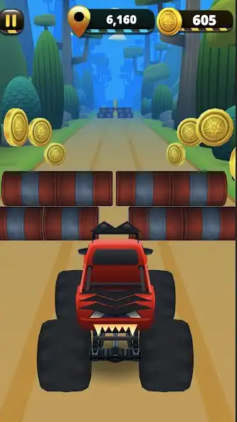 Play Monster Truck 3D Runner as an online game Monster Truck 3D Runner with UptoPlay