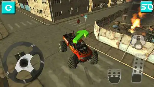 Play APK Monster Truck City Park  and enjoy Monster Truck City Park with UptoPlay com.parking.monster4