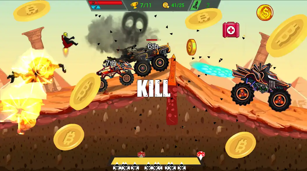 Play Monster Truck Clash as an online game Monster Truck Clash with UptoPlay