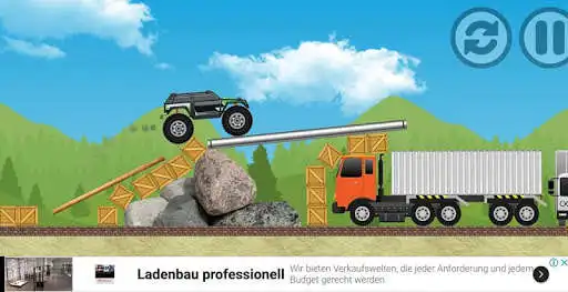 Play Monster truck game - jump over cars and transport as an online game Monster truck game - jump over cars and transport with UptoPlay