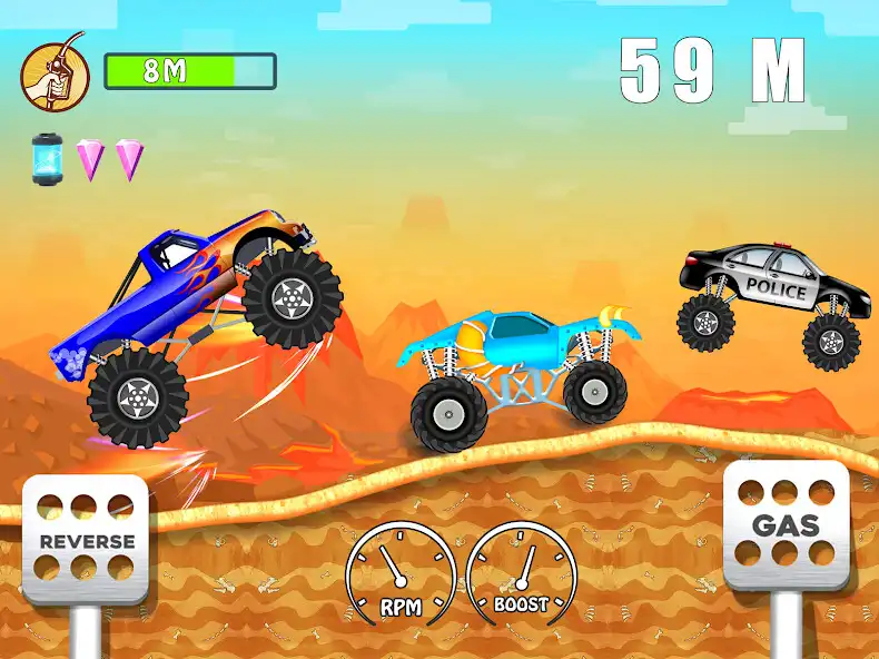 Play Monster Truck Games-Kids Games as an online game Monster Truck Games-Kids Games with UptoPlay