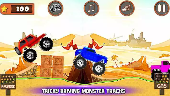 Play Monster Truck Games: Super 2D Race
