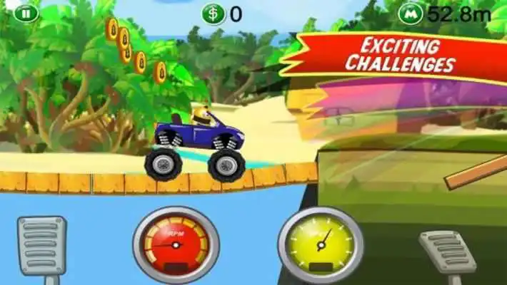 Play Monster Truck Hill Stunt 3D