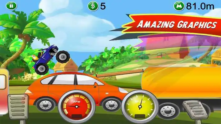 Play Monster Truck Hill Stunt 3D