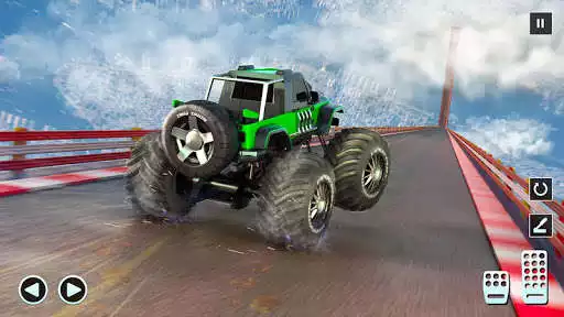 Play Monster Truck Mega Ramp as an online game Monster Truck Mega Ramp with UptoPlay
