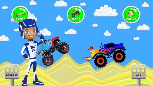 Play Monster Truck Mega Stunt Game as an online game Monster Truck Mega Stunt Game with UptoPlay