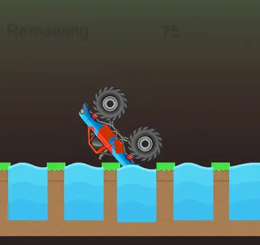 Play MONSTER TRUCK OFFROAD 2D as an online game MONSTER TRUCK OFFROAD 2D with UptoPlay