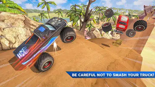 Play Monster Truck Offroad Mountain Drive as an online game Monster Truck Offroad Mountain Drive with UptoPlay