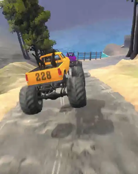 Play Monster Truck Race 3D as an online game Monster Truck Race 3D with UptoPlay