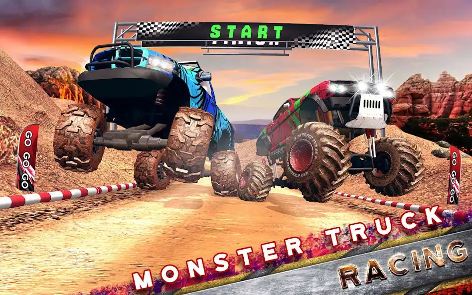 Play Monster Truck Racing Car Game as an online game Monster Truck Racing Car Game with UptoPlay