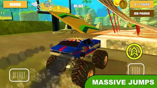 Play Monster Truck Racing Hero 3D by Kaufcom as an online game Monster Truck Racing Hero 3D by Kaufcom with UptoPlay