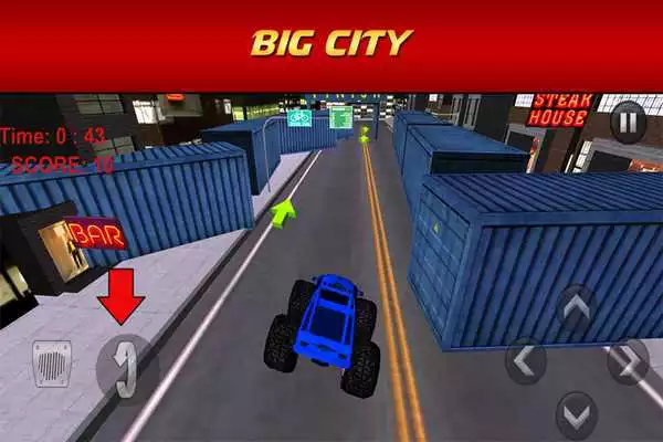 Play Monster Truck Racing Stunts 3D