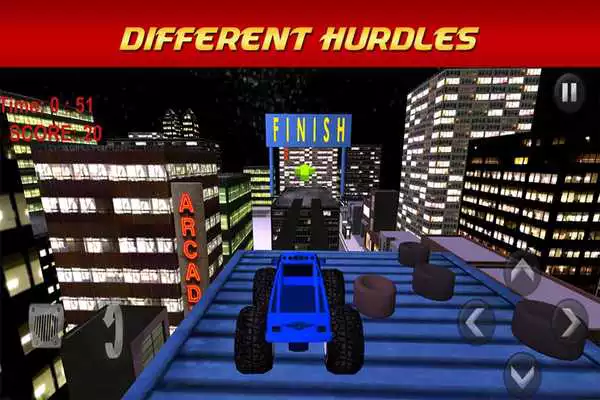 Play Monster Truck Racing Stunts 3D