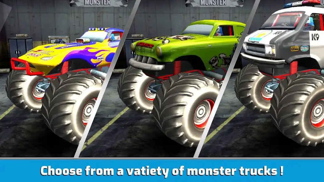 Play Monster Truck Ramp Jump Saga as an online game Monster Truck Ramp Jump Saga with UptoPlay