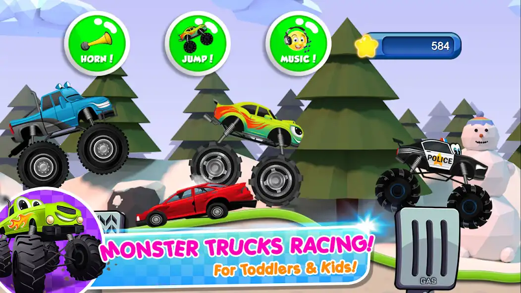 Play Monster Trucks Game for Kids 2  and enjoy Monster Trucks Game for Kids 2 with UptoPlay