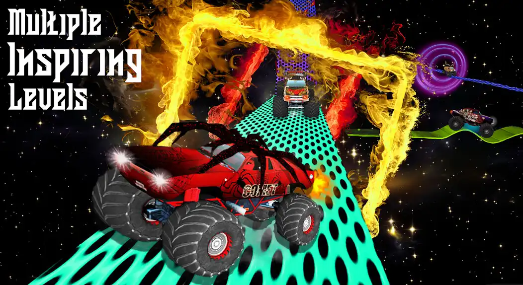 Play Monster Truck Stunt Game as an online game Monster Truck Stunt Game with UptoPlay