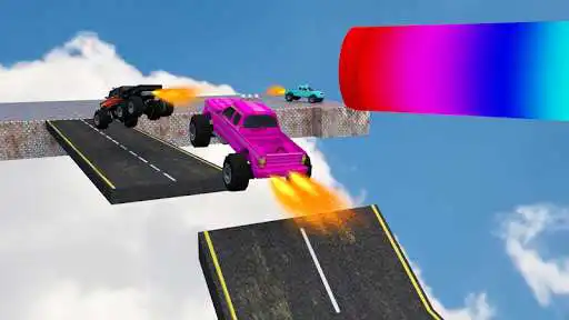 Play Monster Truck Stunt Racing as an online game Monster Truck Stunt Racing with UptoPlay