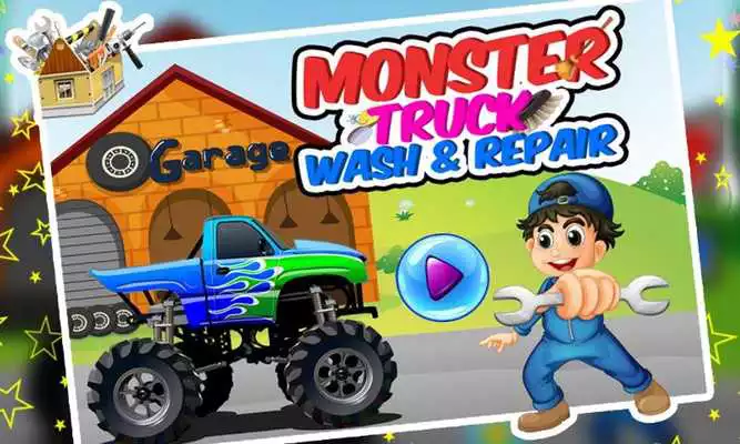 Play Monster truck Wash  Repair