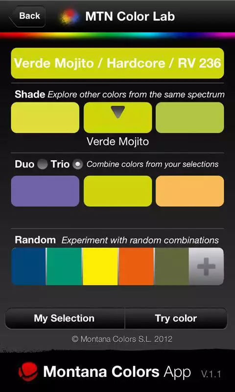 Play Montana Colors App