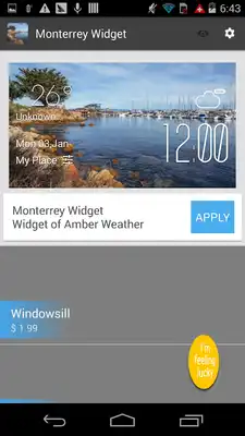 Play Monterrey weather widget/clock
