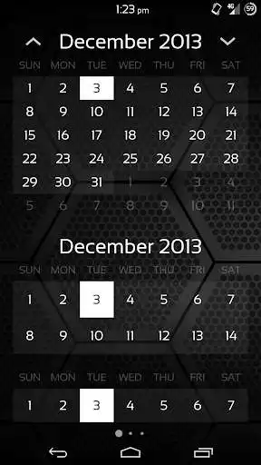 Play Monthly Calendar Widget