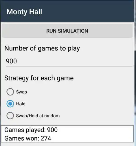 Play Monty Hall as an online game Monty Hall with UptoPlay