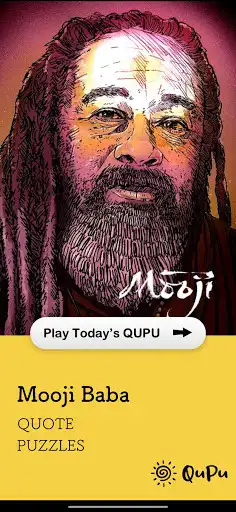 Play Mooji Baba Quote Puzzles -QuPu as an online game Mooji Baba Quote Puzzles -QuPu with UptoPlay