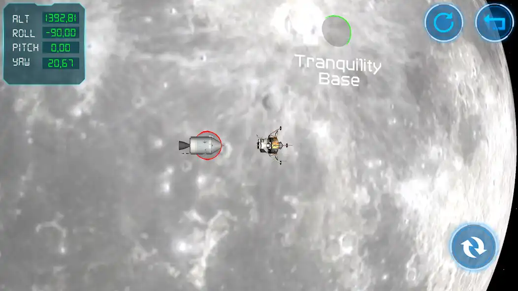 Play Moon Lander 3D Simulator as an online game Moon Lander 3D Simulator with UptoPlay