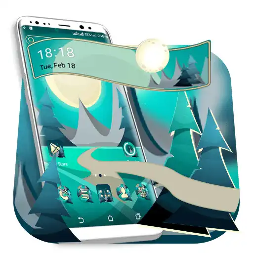 Play Moon Landscape Launcher Theme APK Play Moon Landscape Launcher Theme APK